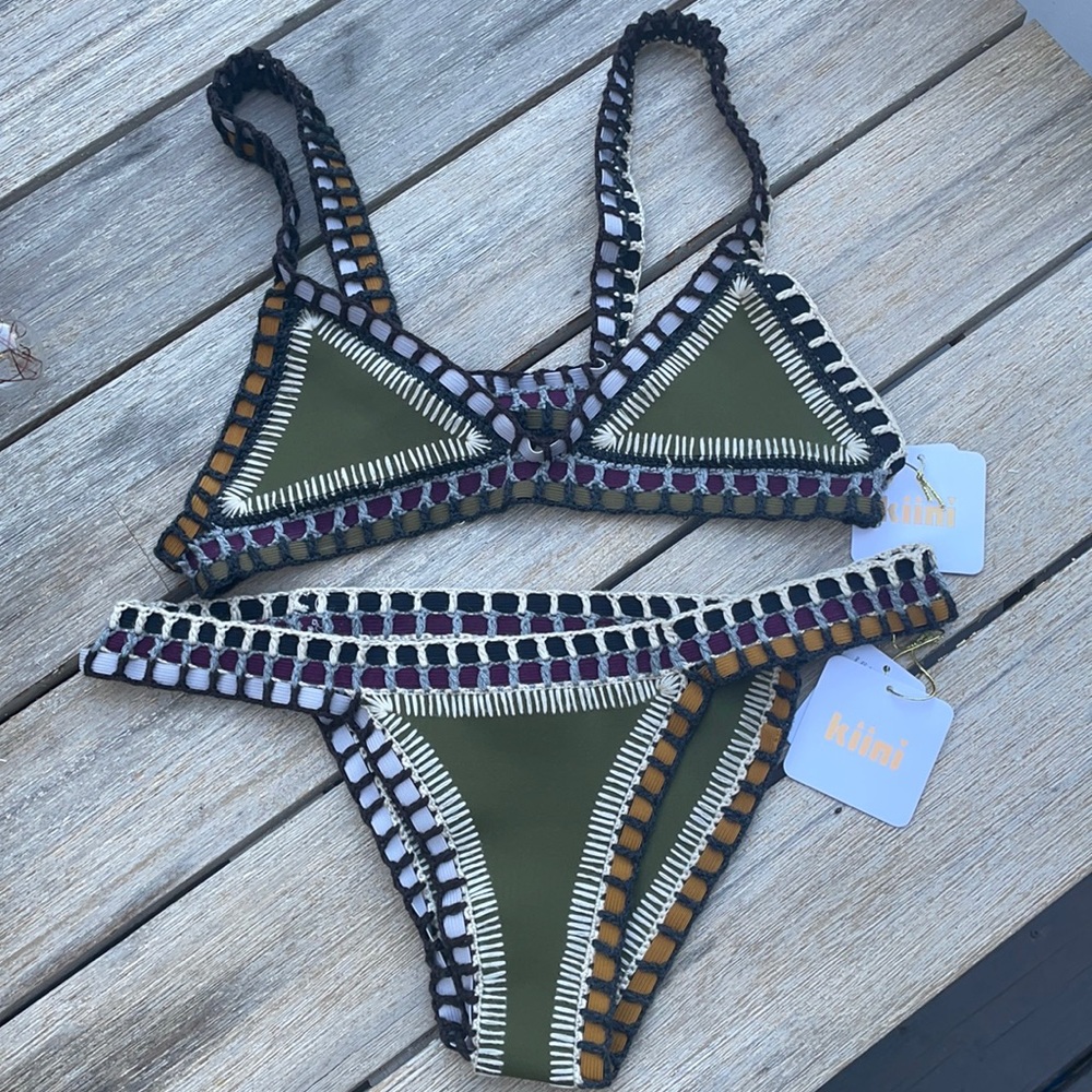 Kiini Wren bikini in olive green BNWT 👙